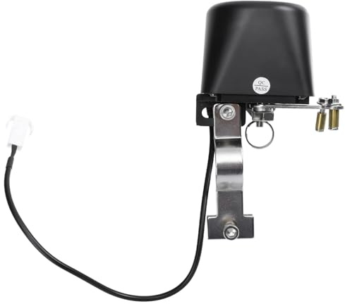 LIFKOME Automatic Shut-Off Valve Controller for Water and Natural Gas Valves with ABS and Stainless Steel Construction and Filling Pools