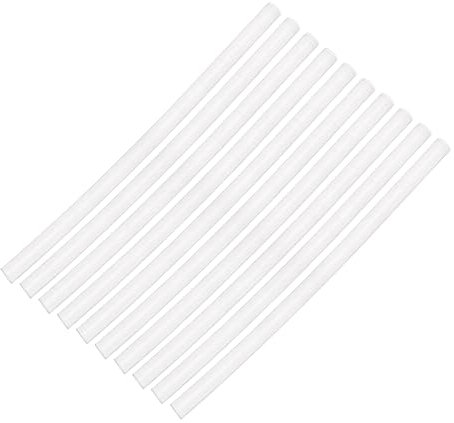 Angoily Kit de Bâtons de Colle Soi-même 50pcs en Résine Thermoplastique Blanche, Compatibles Plupart des Pistolets à Colle pour Projets Quotidiens de Collage sur Papier et Carton