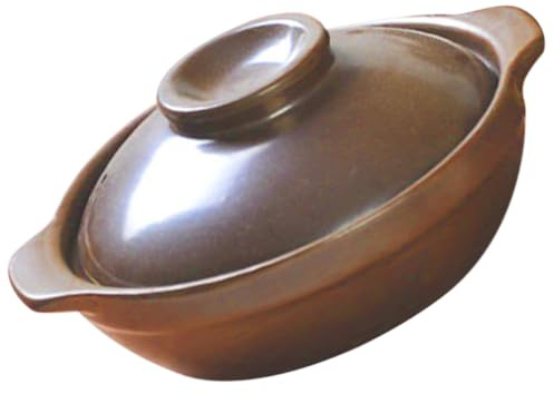 INOOMP Olla De Cerámica Para Cocinar Sopa y Estofado, Cacerola Resistente Al Calor, Asas Laterales, Adecuado Para Utensilios De Cocina El Hogar, Uso Cocina Doméstica