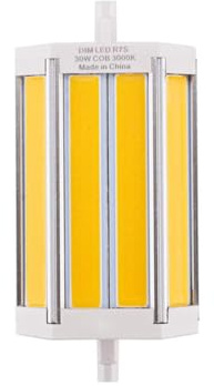 Wanym R7S LED Bulb 118mm 30W Light Dimmable, 3000LM Double Ended J118 LED Floodlight for R7S 300w J Type Halogen Replacement LED Work Light for Ceiling Floodlight Lamp,Cool White 6000K