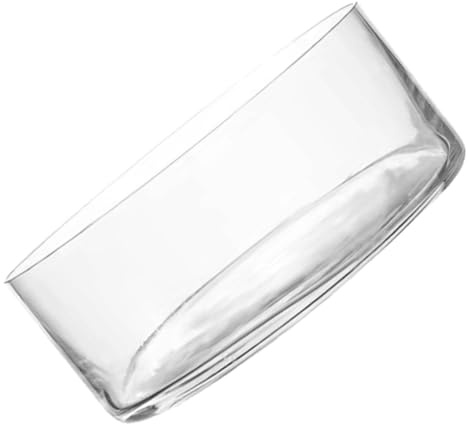Kisangel Vase à Fleurs Transparent en Verre Hydroponique Récipient Cylindrique 20Cm Grand Terrarium pour Décoration Maison Bureau Jardin Balcon Centre de Table