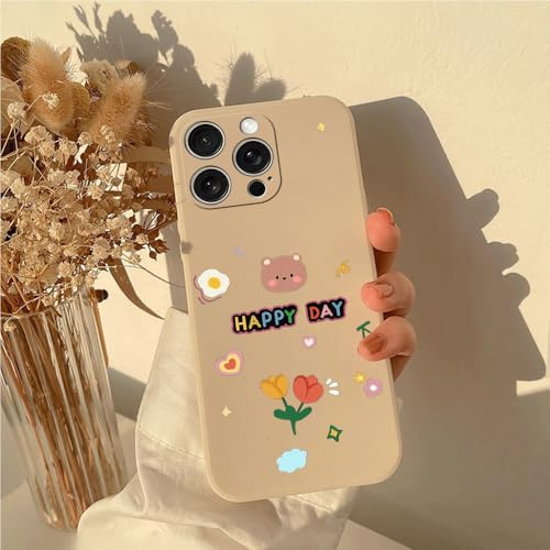 LIRASIRA Compatible con Realme X50 5G/Realme X3 SuperZoom Diseño Oso Flores Funda TPU Suave Protección Antichoque Diaria