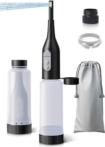 SANEWE Bidet Portable,Bidet électrique de Voyage,2 Modes de Pression,IPX7 Étanche, Buse réglable à 180°, Lave-Fesses Ergonomique, Hygiene des Parties Intimes Soins du Post-Partum Périnée