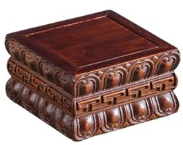 Mini autel de méditation en bambou pour décoration d'intérieur Bouddha et Guanyin – Idéal pour la richesse et la spiritualité (15 x 15 x 8 cm)