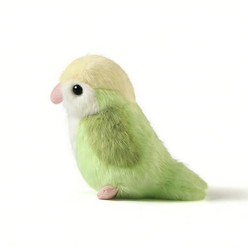 Herfair Papagei Kuscheltier Klein Vogel Plüschtier 14 cm Kawaii Deko Bird Plushie Stofftier Geschenke für Mädchen und Jungen