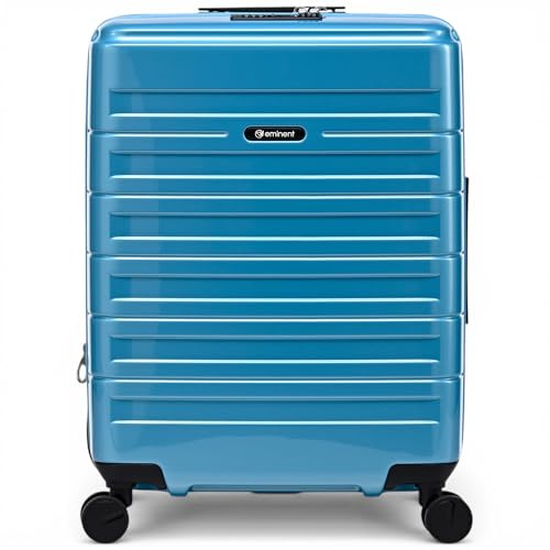 Eminent Voyager Handgepäck Koffer 55x40x20 cm, Erweiterbar, Hartschalenkoffer, 4 Rollen, Leicht, TSA Schloss, 2,7 kg, 39L, Trolley Kabinentrolley Handgepäckkoffer Flugzeug Türkis