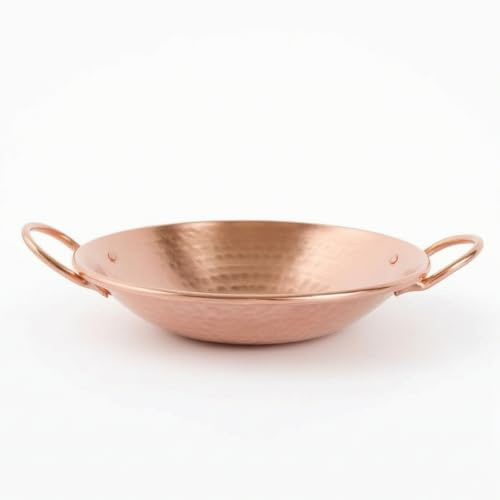 CAQYPVH Olla Cobre Espesado Olla con Dobles Tradicional para Cocineros, Estudiantes, Restaurante