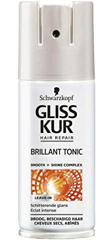 3 x Gliss Kur Brillant Tonic Spray - Smooth+Shine Complex - für trockenes oder strapaziertes Haar - 100 ml