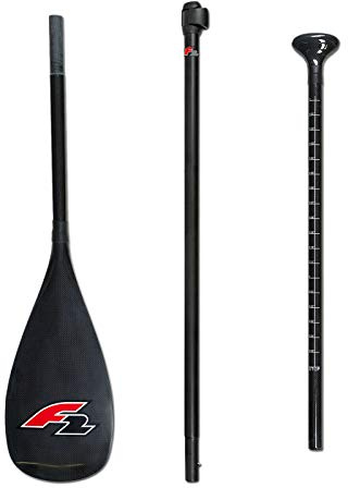 F2 Adjustable Carbon Composite SUP-Paddle 3-teilig Black