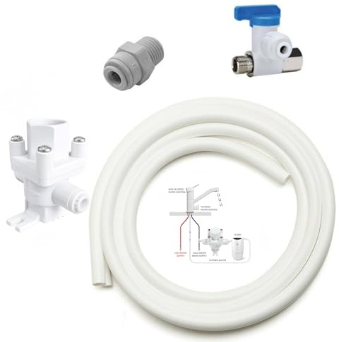 Neues Wasser Group Anschluss-Set geeignet für Amway eSpring Wasserfilter zum beliebigen DREI Wege Wasserhahn. Auch geeignet für eine Zusatz EIN Weg Wasserhahn