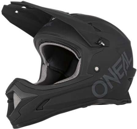 O'NEAL | Mountainbike-Helm | Kinder | MTB Downhill | ABS Schale, Lüftungsöffnungen für optimale Belüftung & Kühlung, Robustes ABS | Sonus Youth Helmet Solid | Schwarz | Größe M