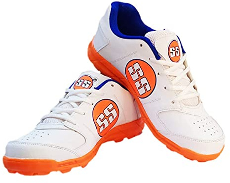 SS Men's Cricket Shoes White/Orange