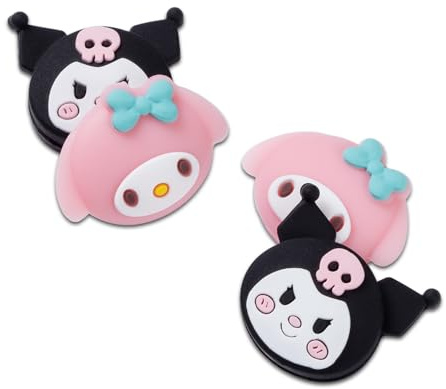PERFECTSIGHT Cute Switch Thumb Grip Caps Compatible with Nintendo Switch OLED/Lite Console, Kawaii Soft Silicone Analog Stick Button Cover for Ns Joycon Controller, 4PCS Joystick Cap, Rabbit & MLD
