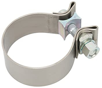 Auspuffschelle V-Bandschelle 3-Zoll-Auspuff Auspuffrohr und Gelenk Universelle Auspuffband-Dichtungsschellen Rostfreie Schalldämpferschelle Hohe Härte für Fallrohrkrümmer 3 Zoll (2,5 Zoll)