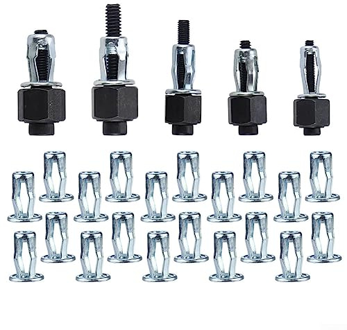 Set di 20 dadi a testa rivettata, in lega, kit di rivetti per auto, in metallo, M8