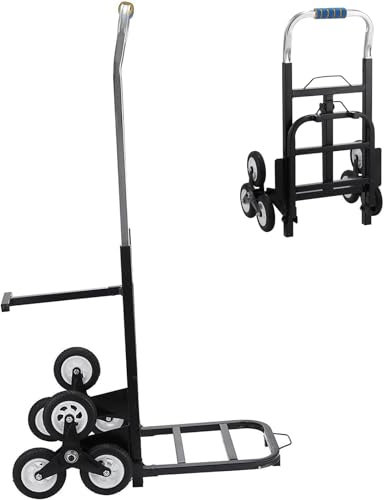 Diable Pliable en Aluminium Robuste à roulettes - Capacité de Charge de 190KG pour Camping, Festival, Jardin et transpalette
