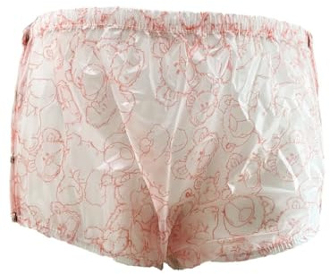 Haian Classic Unisex-Inkontinenz-Unterhose mit Schnappverschluss, aus Kunststoff (TPU) bedruckt, wasserdicht, Größe 3XL, Bär