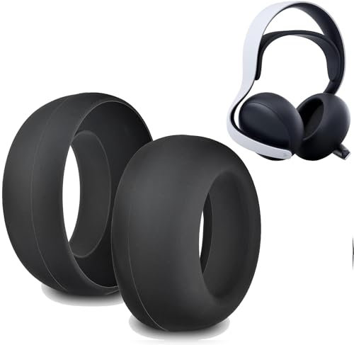 NUCNOK Hülle für Playstation Pulse Elite Wireless Headset Ohrpolster,Weiche Silikon Schutzhülle Case,Wasserdicht,Schweißfest,Sony Pulse Elite Zubehör