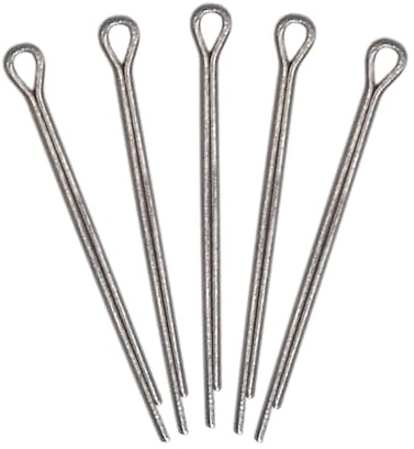 SKIR'CO (1000 Stück) Splintstifte aus verzinktem Stahl 1 x 10 mm, Splintstifte, DIN 94, Splinte aus Metall