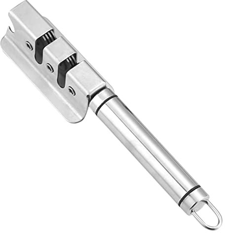 OKUMEYR Stainless Steel Sharpener Ergonomic Tool for Household Scissor Sharpener Countertop Use