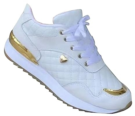 Sneaker Modische Damen Freizeitschuhe Schnürer Sportschuhe Atmungsaktiv Leicht Turnschuhe Tennisschuhe Outdoor Running Walkingschuhe Bequeme Rutschfest Sportschuhe