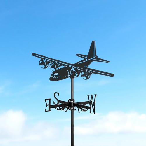 Good Homie Girouette d'avion rétro, décorations Artisanales d'extérieur en métal, décorations de Jardin sur Le Toit, décorations de Meubles créatifs, Direction du Vent d'avion de Transport de Jardin