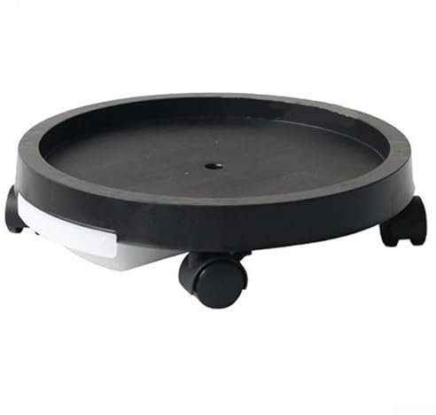 Home Garden - Base de bandeja para macetas con ruedas, base extraíble para macetas, paleta de soportes para plantas, con cuatro ruedas (350 mm)