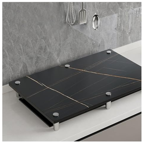 QSTGX Copri Fornelli Cucina 5 Fuochi Gas Protettore Copertura per lavello RV Facile da pulire Piastra multifunzionale(B,30X40X8.3 CM)