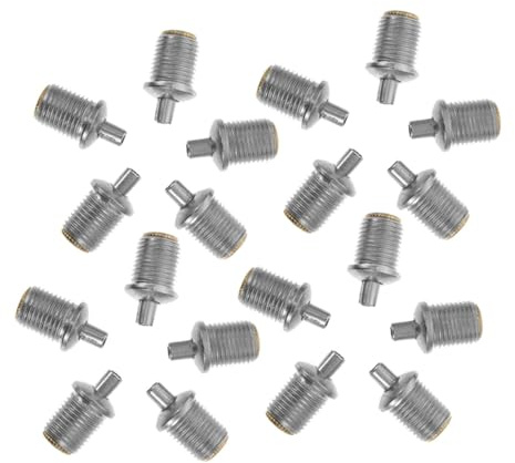 HOODANCOS Wire Rope Cable Clamps Silver Iron and Copper Material for Steel Wire and Cable 20pcs Easy to Use and Not Easy to Rotate, Suitable for Pendant Lighting and Tabletop Use