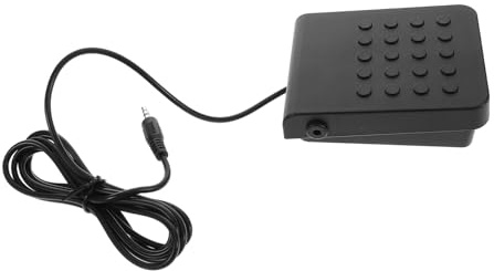Sustain Pedal mit 3, 5-MM Klinke für E-Piano und Midi Synthesizer | Schlichtes, Elegantes Design, ABS Metall Ausführung, Zuverlässige Klangübertragung, Leicht Anzuschließen