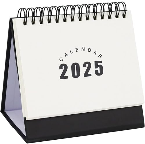 Tischkalender 2025 – 5, 2 x 5, 3 Stand-Flip-Monats-Tischkalender von Juli 2024 bis Dezember 2025. Desktop-Schreibtisch-Stand-Flip