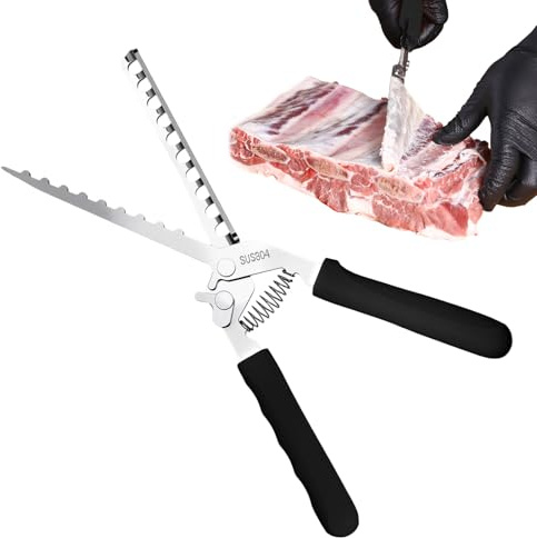 Receptborttagare för revbensmembran - Rostfri köksredskap, för revbensborttagare, för kockar i köket, restaurangen griskött, lamm