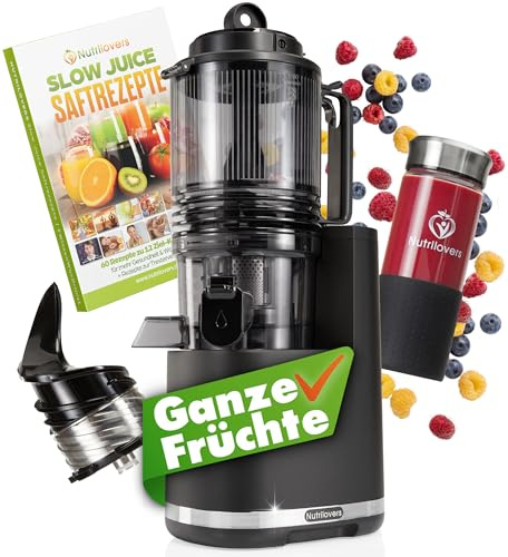 Nutrilovers Slow Juicer NUTRI-PRESS MAX+, svart