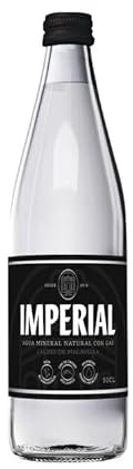 Acqua Minerale Naturale con Gas, Bottiglia in Vetro, 50cl, confezione da 20