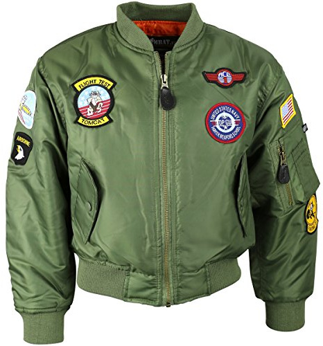 Kombat UK Veste de vol unisexe pour enfant Ma1