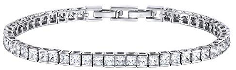 SILVEGO Damen Armband aus 925 Sterling Silber Tennis Armband mit Zirkonia GRACE