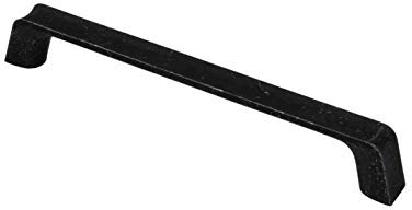 Gedotec Küchengriff Vintage Möbelgriff 320 mm - H10271 | Bogengriff Antik schwarz matt rustikal | Schubladengriff Küche im Landhausstil | 1 Stück - Schrankgriff mit Schrauben für Möbel & Kommoden