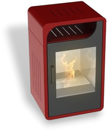 Flammetta Junior Bordò Poêle au bioéthanol 3 000 W statique 60 m3 pour intérieur