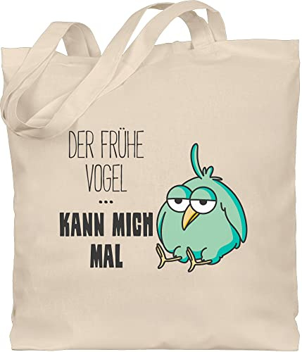 Shirtracer - Baumwolltasche - Sprüche Statement - Der frühe Vogel kann mich mal