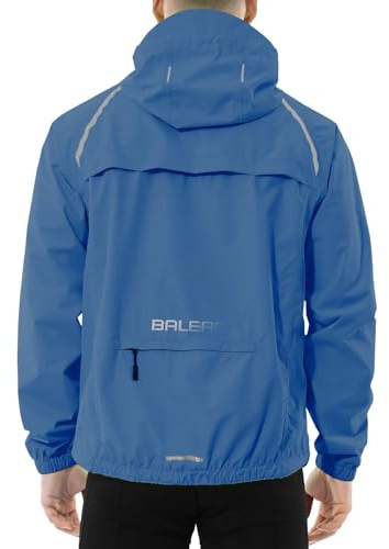 BALEAF Veste de cyclisme pour homme - Imperméable et respirante - Veste de randonnée - Coupe-vent - Veste légère - Veste de pluie - Veste de cyclisme