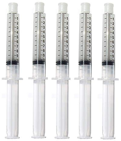 Teeth Whitening Gel Syringe Dispensers 22% Carbamide Peroxide, Tooth Bleaching Gel Multiple Quantities Available (10 ml, 5)