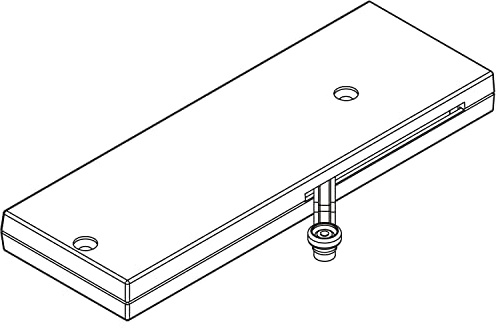 Hawa Combino Dämpfeinzug (Türdämpfer), Türgewicht 18kg - Mitnehmer schmal, Kunststoff grau