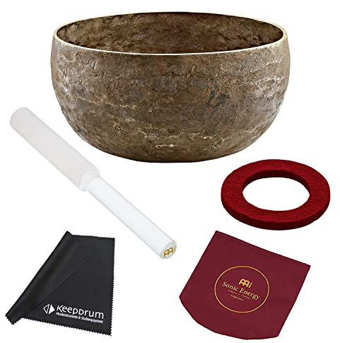 Meinl Sonic Energy SB-O-900 Singing Bowl Origin Series klangskål + klangskål rivjärn + keepdrum mikrofiberduk
