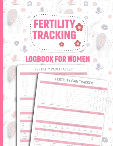 Fertility tracking logbook for Women: Manual Pregnancy Tracking log book journal And Ovulation Test Strips Journal for Conception Ovulation Fertility Symptom Tracker