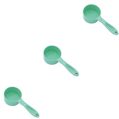 Mipcase 3 Pièces Verre Doseur Cuillère à Nourriture pour Animaux De Compagnie Cuillère à Eau Tasses à Mesurer pour La Nourriture à Pelle pour Chien