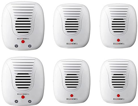 Set di 6 repellenti per parassiti ad ultrasuoni con luce notturna per topi martore, ratti e parassiti