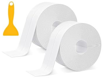 INTELLIGRON 11 ft Bath Sealant Strip, Sealant Tape with Sealing Tool, Bathroom Sealant Tape for Bathtubs, Showers, Toilets and Kitchen Sinks, Simple Seal Tape also suitable for Kitchen corners