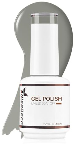 Nicedeco Gelnagellack halvpermanent gellack UV/LED blöt genomskinlig gelpolish 15 ml-263