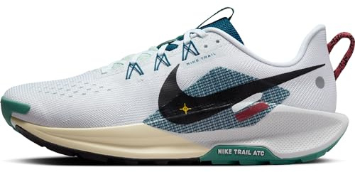 Nike REACTX Pegasus Trail 5 - Zapatillas de Correr para Hombre, Color Blanco/Negro, Azul Cedro, Talla 43 EU, White Black Court Blue Cedar, 43 EU