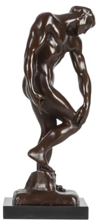 NILEEBUKER Adam Statue von Rodin, Nachbildung, Bronze, klassische berühmte Skulptur, Heimdekoration